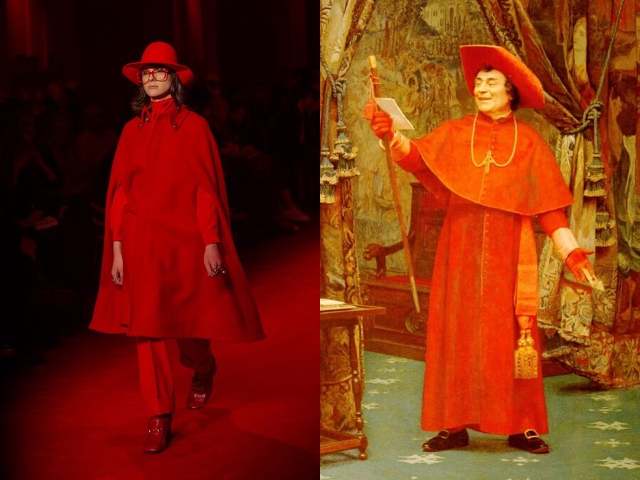 “Cardinal Reading a Letter” by Jehan-Georges Vibert / Gucci 9