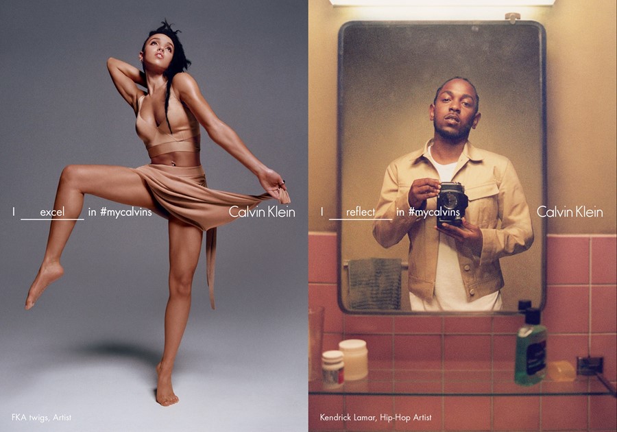 FKA twigs and Kendrick Lamar for Calvin Klein SS16 campaign