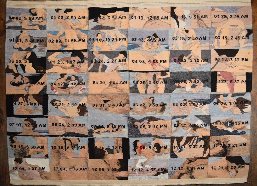 2_ERIN RILEY, 2014 porn grid, 100x72, Wool and Cot 3