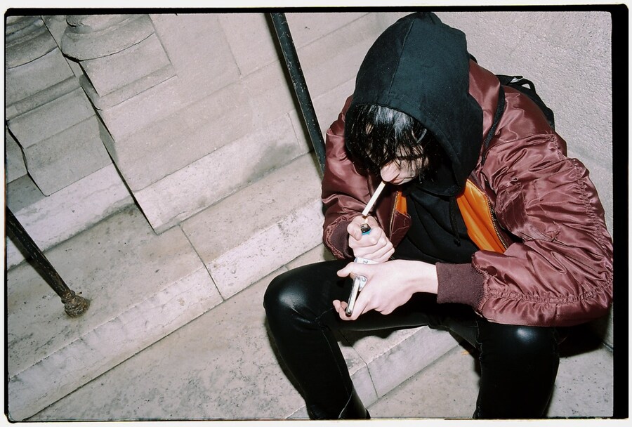 Yu Fujiwara outside Vetements AW16 on the streets Paris 11