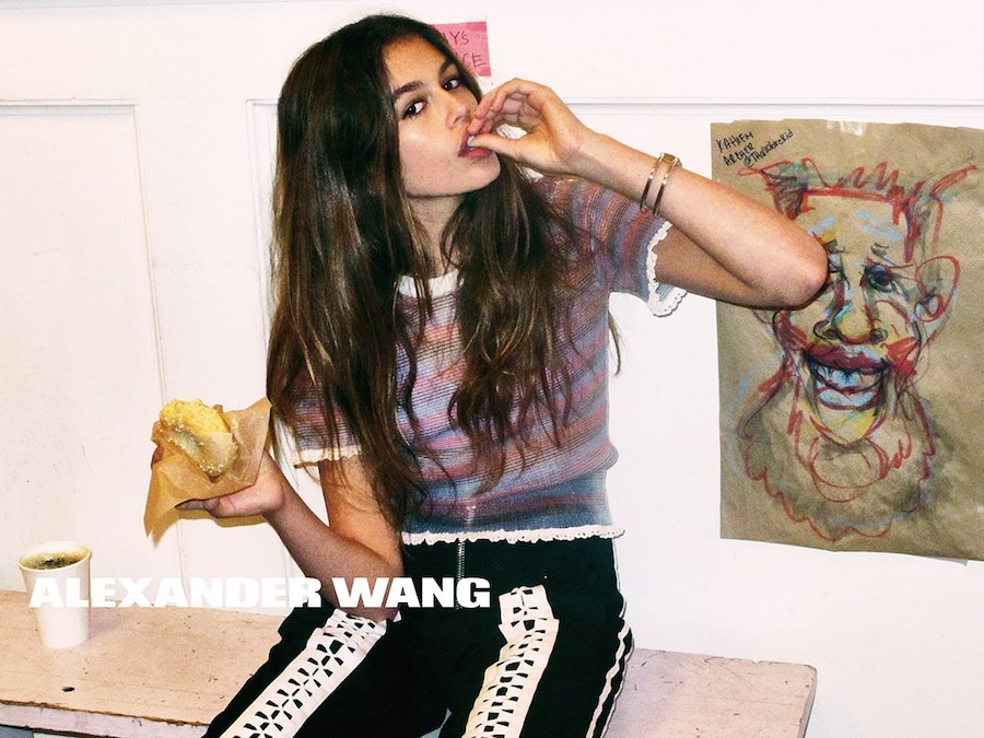 Kaia Gerber for Alexander Wang SS16 campaign 5