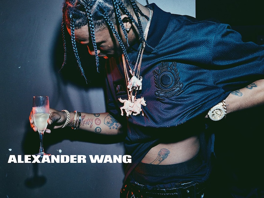 Travi$ Scott for Alexander Wang SS16 campaign 2