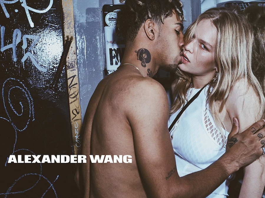 Vic Mensa and Anna Ewers for Alexander Wang SS16 campaign 9