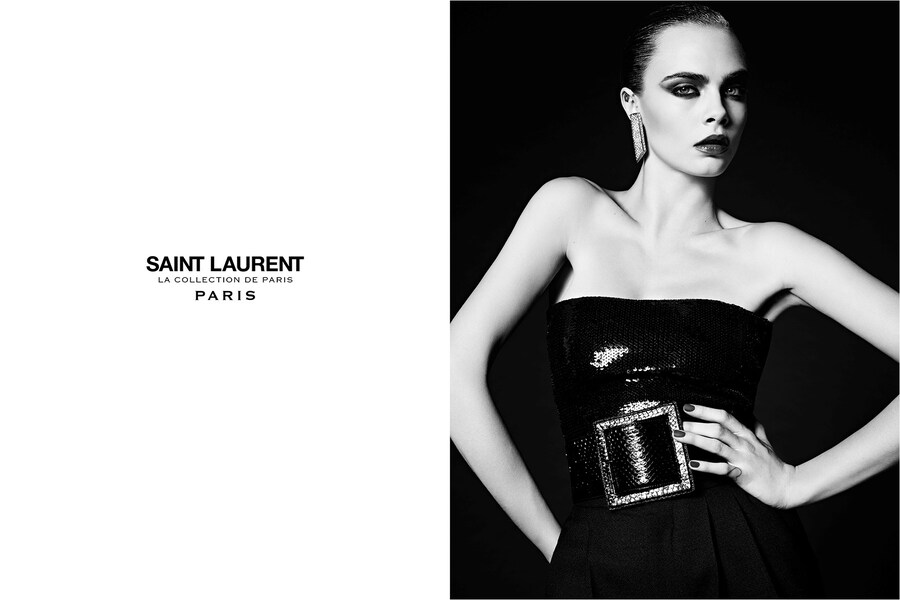 CARA DELEVINGNE Saint Laurent Hedi Slimane 1