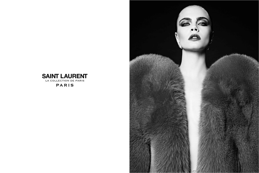 CARA DELEVINGNE Saint Laurent Hedi Slimane 2