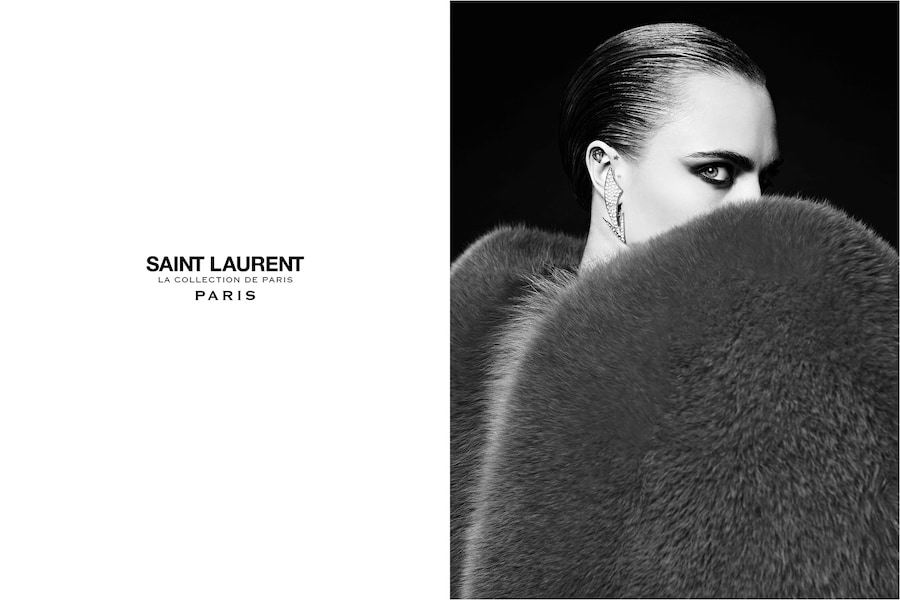 CARA DELEVINGNE Saint Laurent Hedi Slimane 3