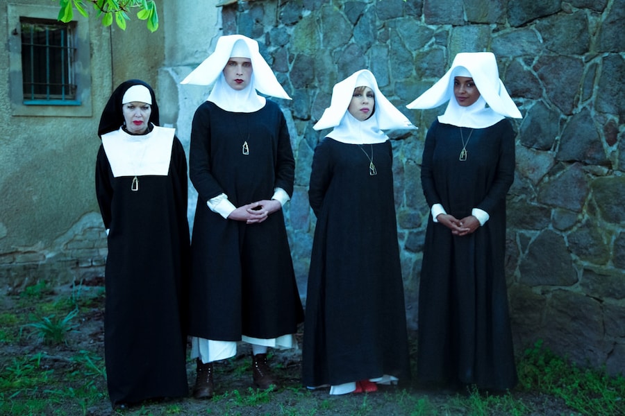 Behind the scenes on The Misandrists. 11