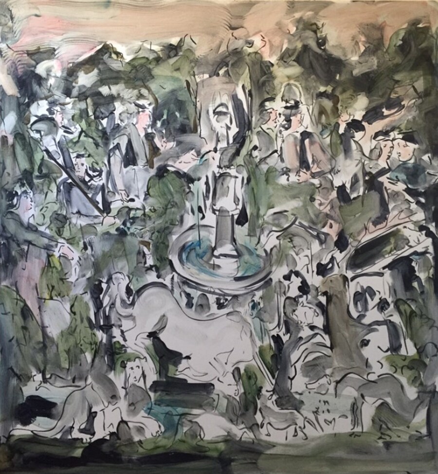 Painting from series “Held On The Tips Of Fingers” 4