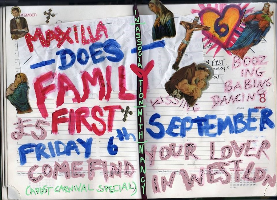 Maxilla, five years of flyers, Lotte Andersen, Dazed 20