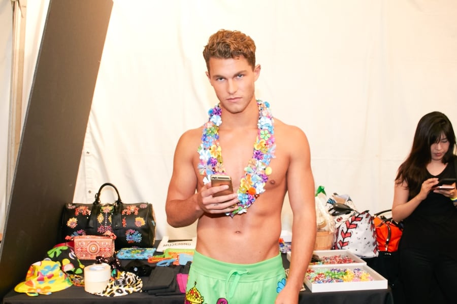 Backstage at Moschino Cruise 2017 14