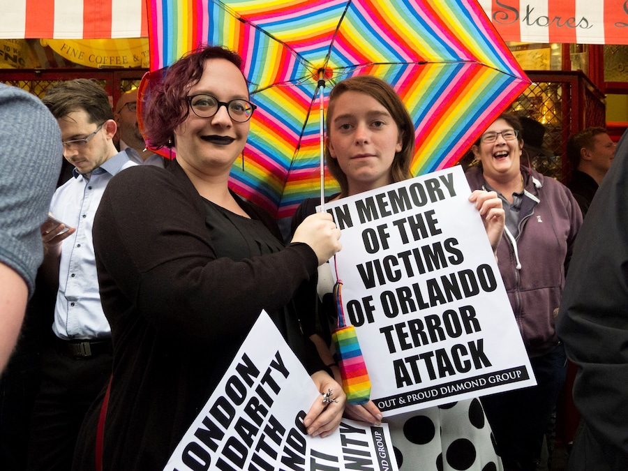 Orlando shooting Soho vigil, photographs by Alice Zoo, Dazed 11