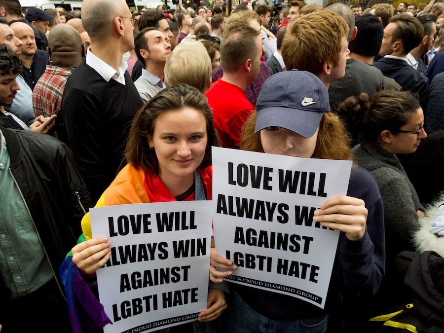 Orlando shooting Soho vigil, photographs by Alice Zoo, Dazed 12