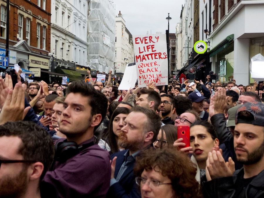 Orlando shooting Soho vigil, photographs by Alice Zoo, Dazed 15