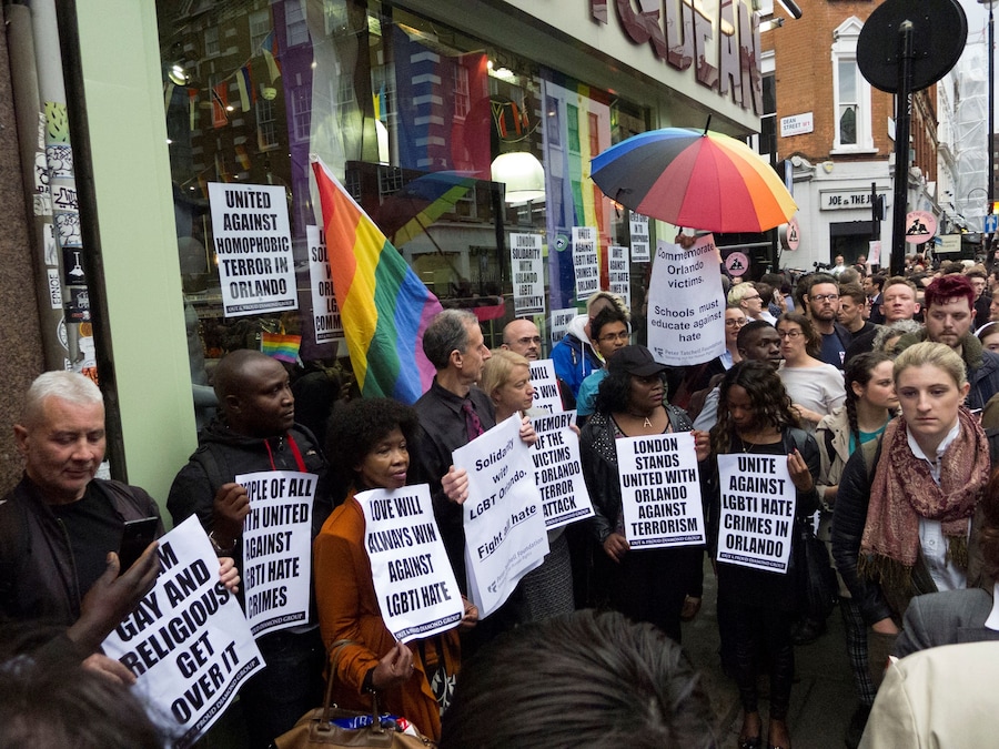 Orlando shooting Soho vigil, photographs by Alice Zoo, Dazed 20