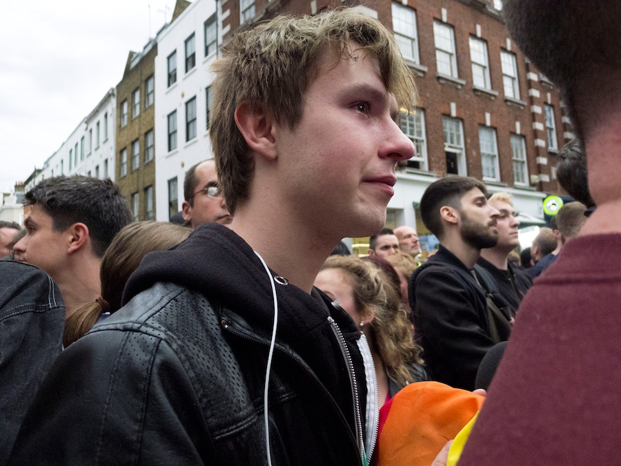Orlando shooting Soho vigil, photographs by Alice Zoo, Dazed 3