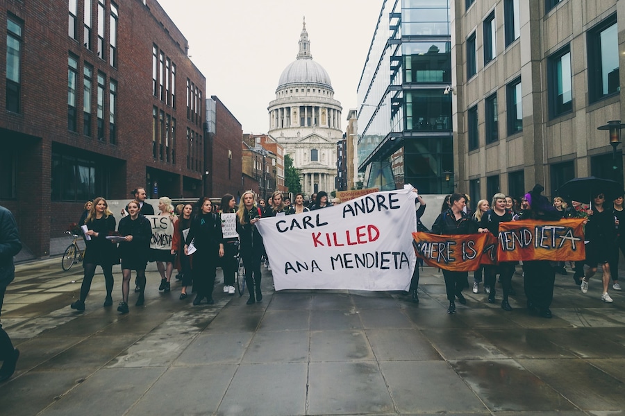 The WHEREISANAMENDIETA protest at Tate Modern 2