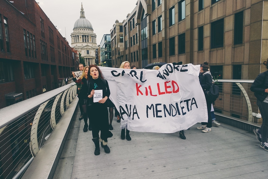 The WHEREISANAMENDIETA protest at Tate Modern 18