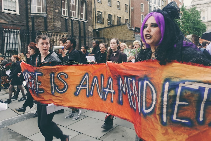 The WHEREISANAMENDIETA protest at Tate Modern 17