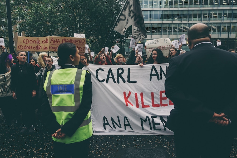 The WHEREISANAMENDIETA protest at Tate Modern 19