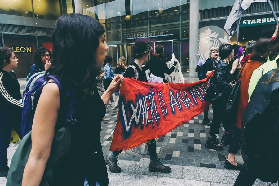 The WHEREISANAMENDIETA protest at Tate Modern 23