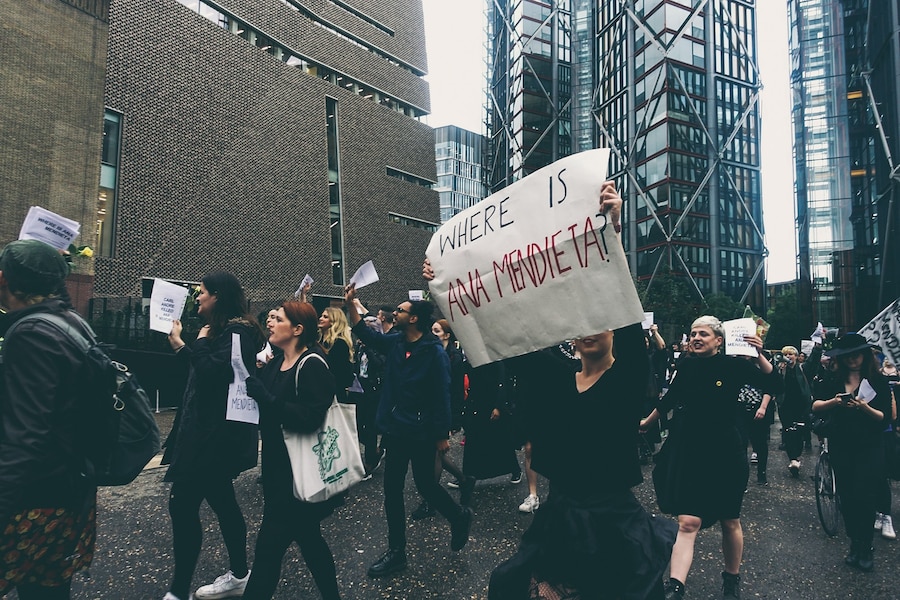 The WHEREISANAMENDIETA protest at Tate Modern 6