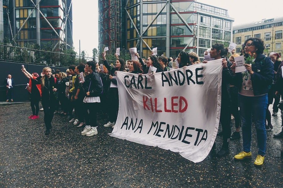 The WHEREISANAMENDIETA protest at Tate Modern 20