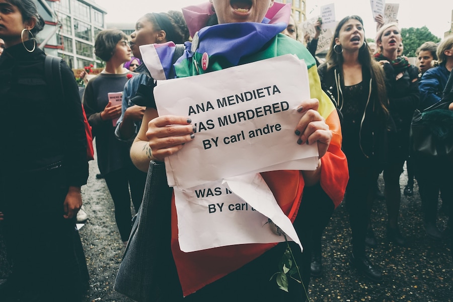 The WHEREISANAMENDIETA protest at Tate Modern 11