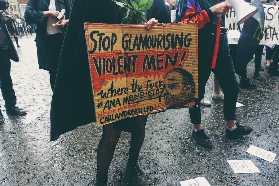 The WHEREISANAMENDIETA protest at Tate Modern 1