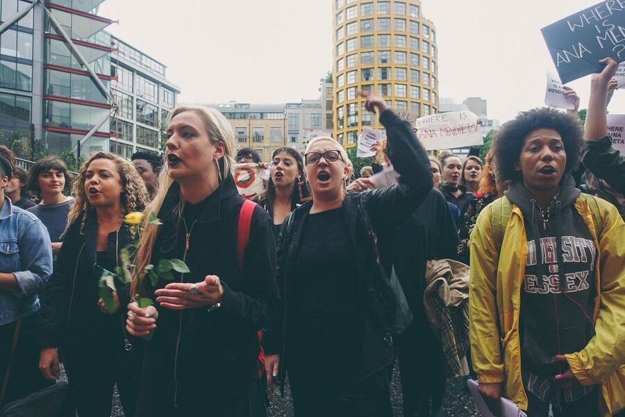 The WHEREISANAMENDIETA protest at Tate Modern 21