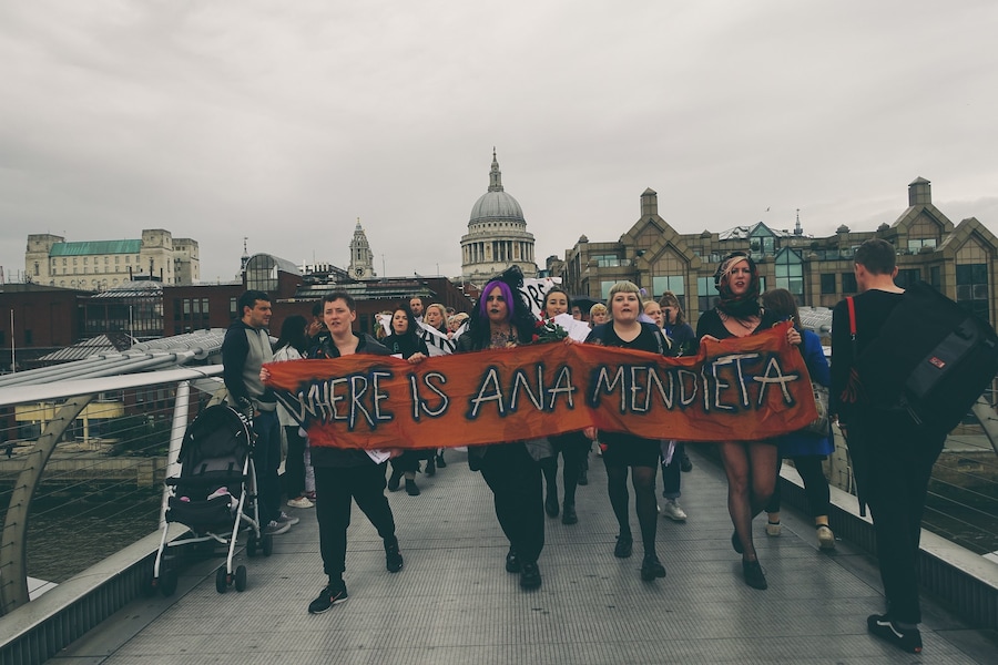 The WHEREISANAMENDIETA protest at Tate Modern 3