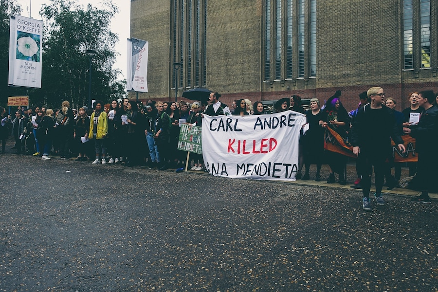 The WHEREISANAMENDIETA protest at Tate Modern 14