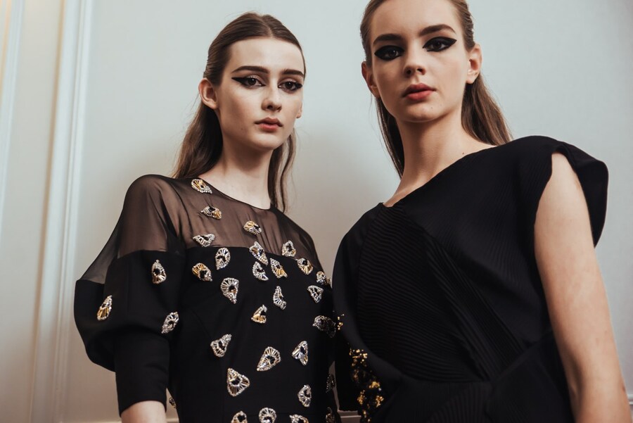 Backstage at Christian Dior Haute Couture AW16 3