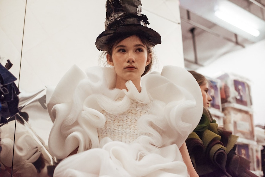 Backstage at Viktor &amp; Rolf Haute Couture AW16 3