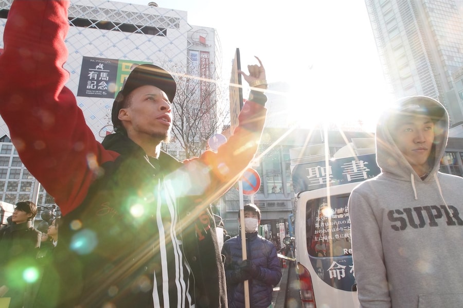 Litebulb in Japan with Japanese era member, Weezy 14
