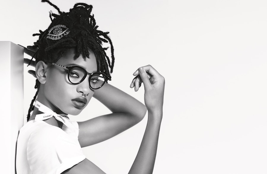 Willow Smith Chanel eyewear Karl Lagerfeld Dazed 0