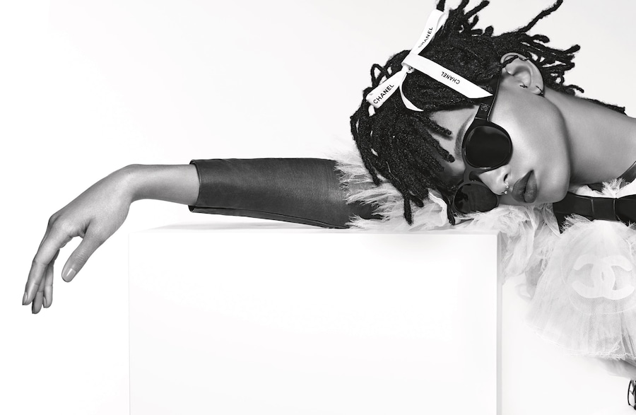 Willow Smith Chanel eyewear Karl Lagerfeld Dazed 1