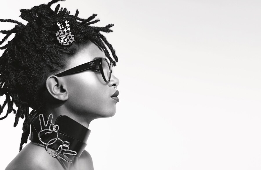 Willow Smith Chanel eyewear Karl Lagerfeld Dazed 3