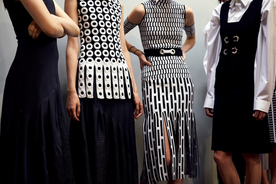 Backstage at Phelan SS17 2