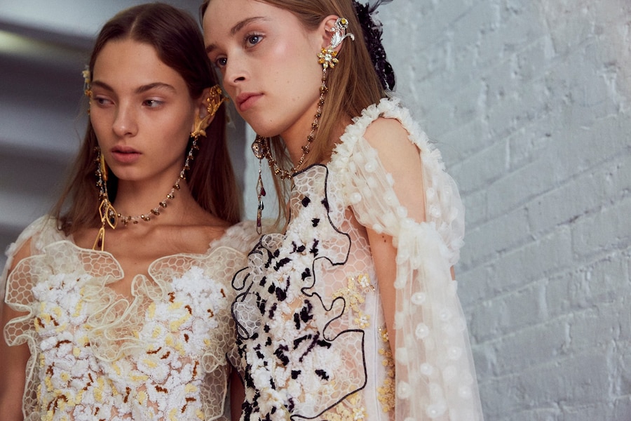 Backstage at Rodarte SS17 20