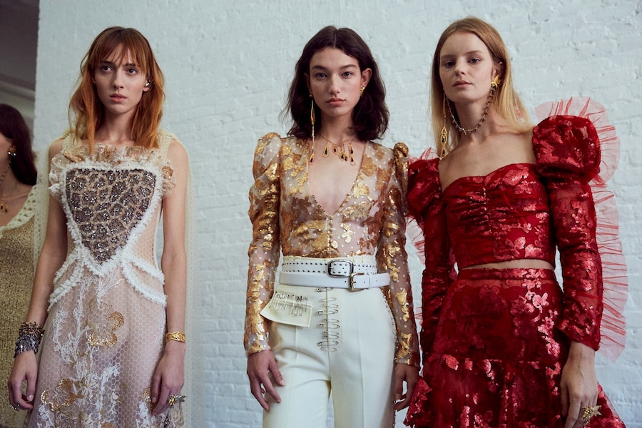 Backstage at Rodarte SS17 7