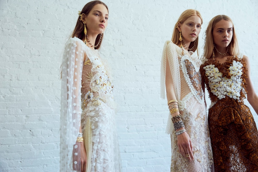 Backstage at Rodarte SS17 10