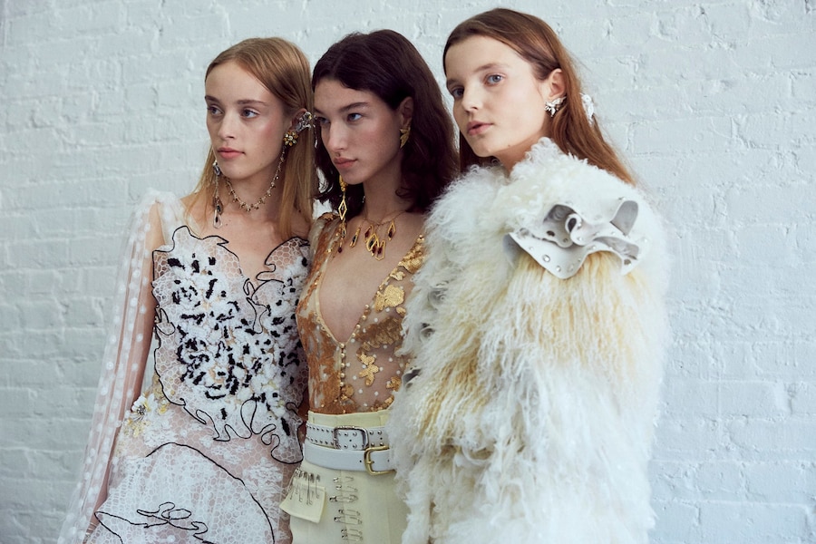 Backstage at Rodarte SS17 11