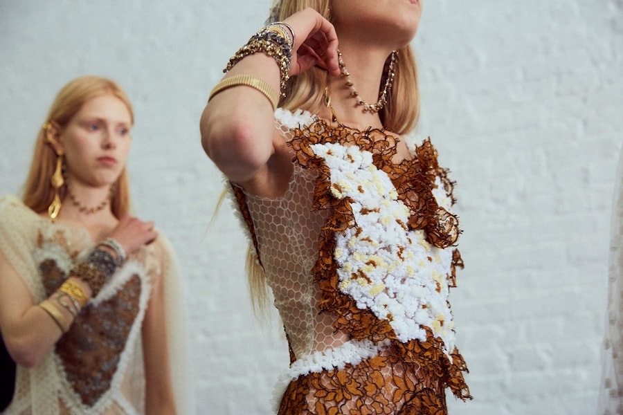 Backstage at Rodarte SS17 29