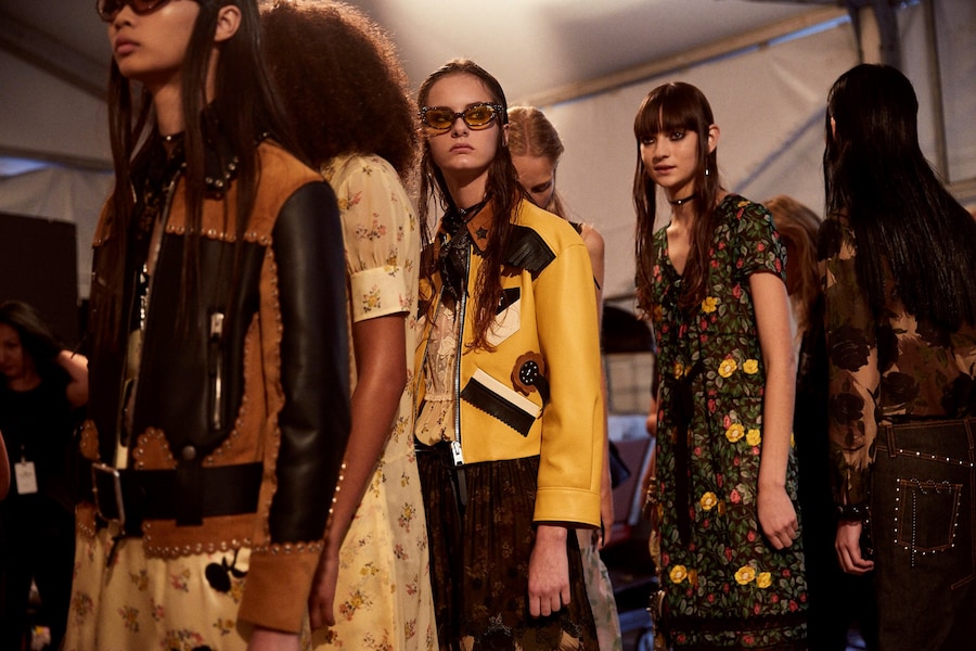 Coach SS17 womenswear NYFW Dazed backstage 19