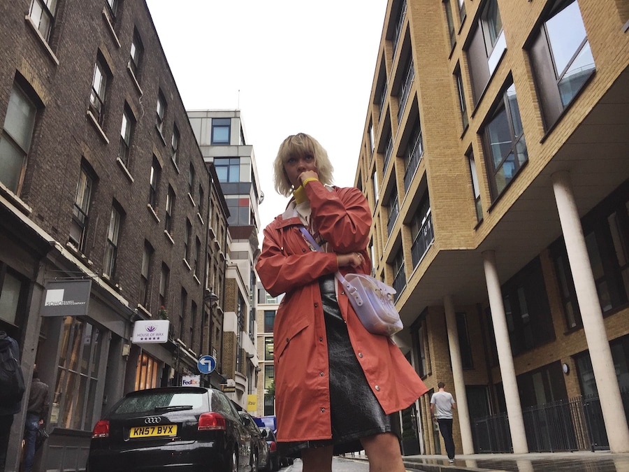 Melissa X The Cambridge Satchel Company LFW intervention 4