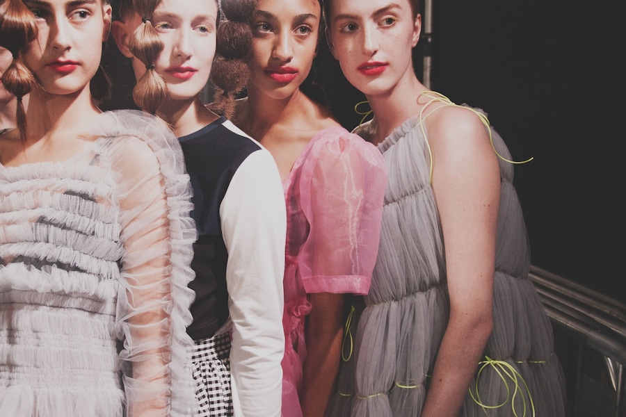 Molly Goddard SS17 womenswear backstage Dazed 8