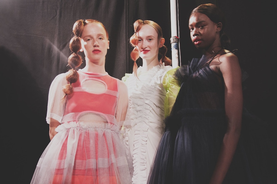 Molly Goddard SS17 womenswear backstage Dazed 10