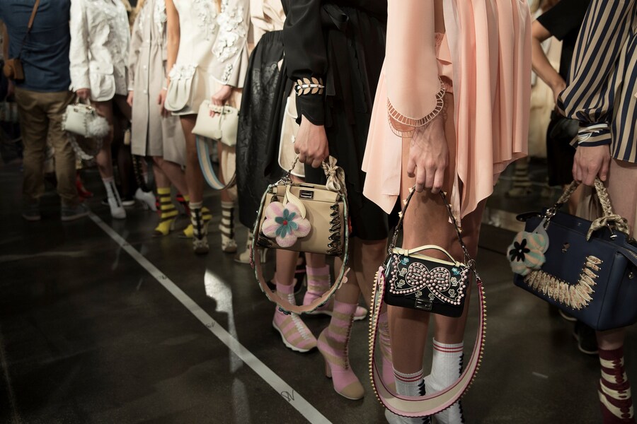 Backstage at Fendi SS17 MFW Dazed 22