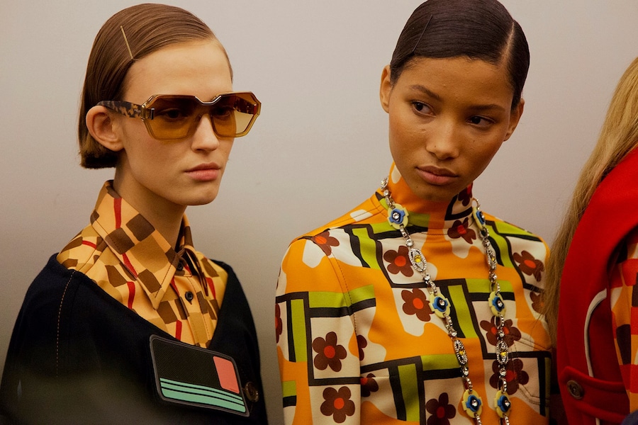 Backstage at Prada SS17 MFW Dazed 21