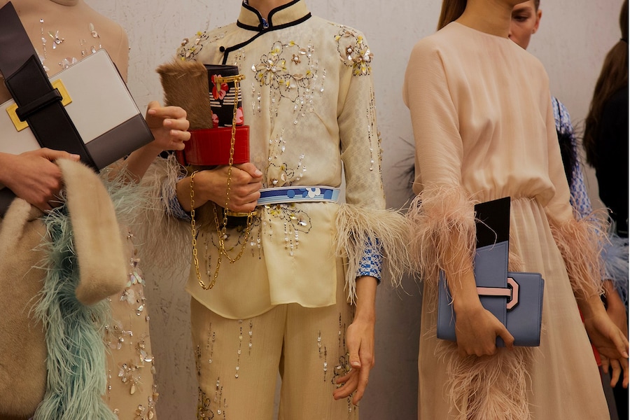 Backstage at Prada SS17 MFW Dazed 23